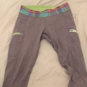 Ivviva/ lulu lemon cropped leggings.